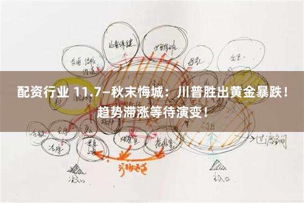 配资行业 11.7—秋末悔城：川普胜出黄金暴跌！趋势滞涨等待演变！