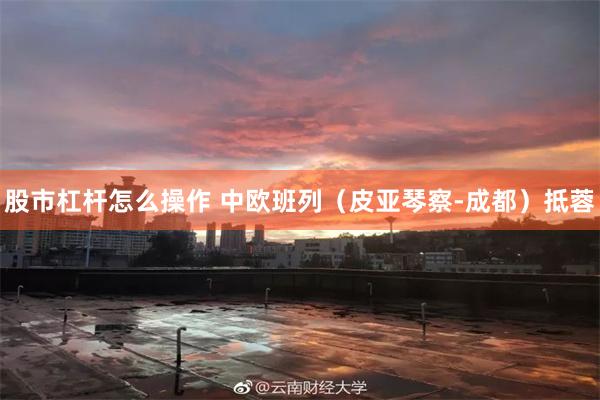 股市杠杆怎么操作 中欧班列（皮亚琴察-成都）抵蓉